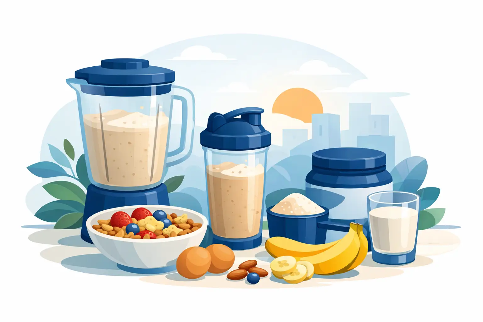 Proteinshake Frühstück für einen starken Start