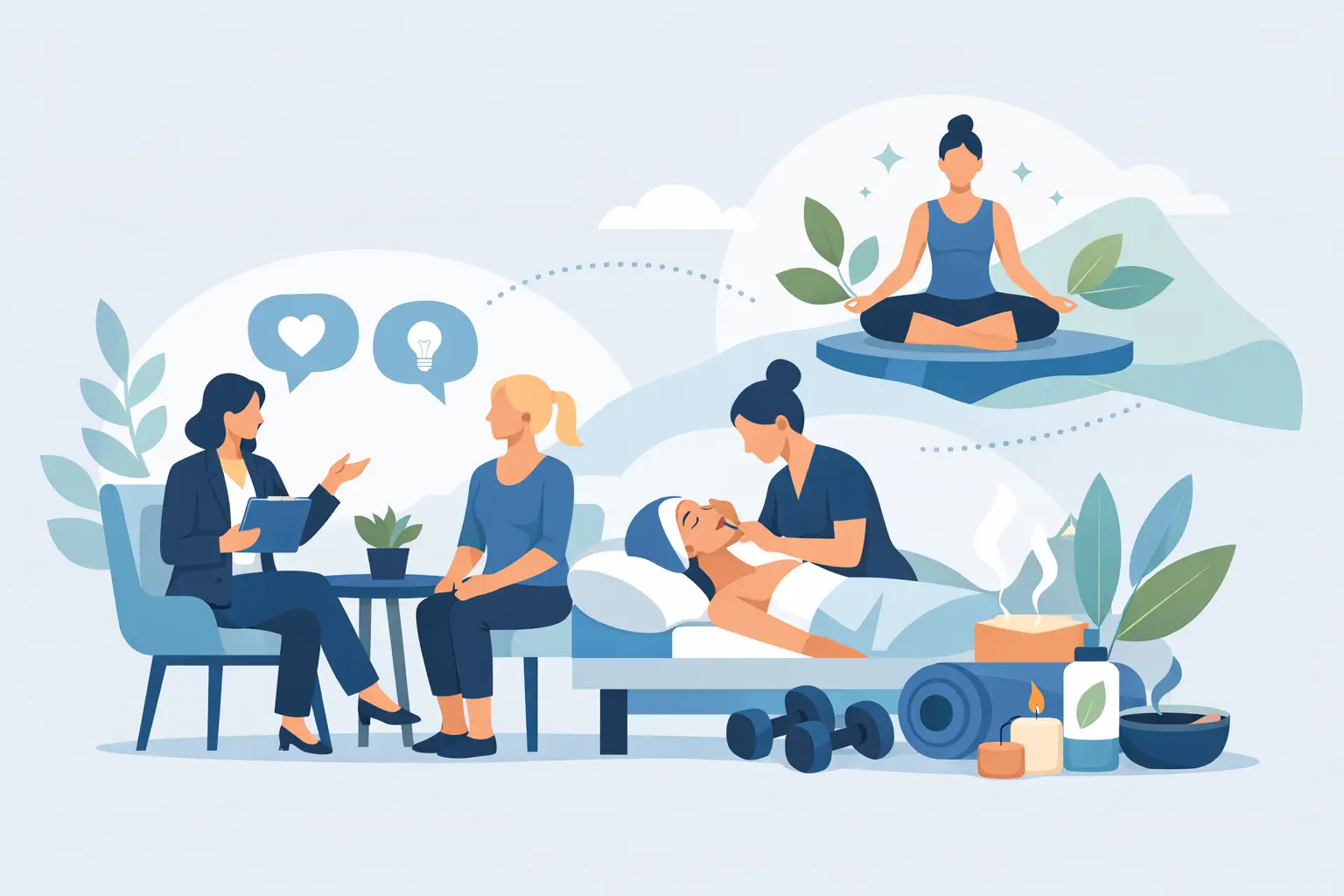 Wie funktioniert betreutes Wellness Coaching?