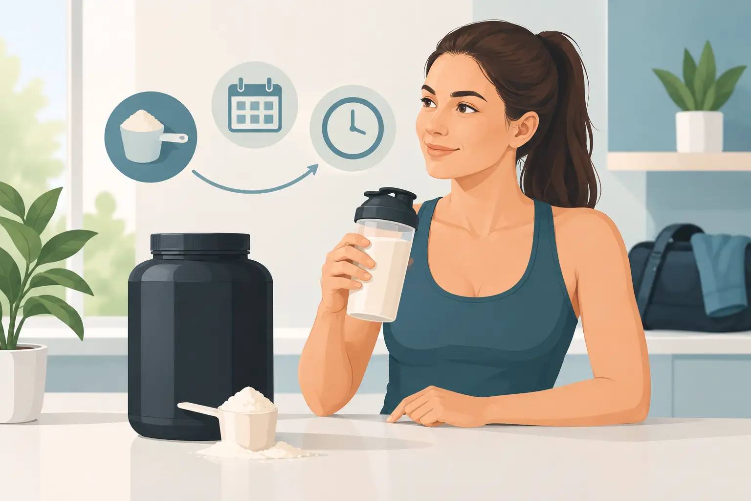 Wie lange reicht Proteinpulver im Alltag?